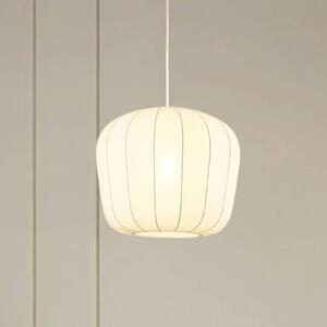 Lampada a sospensione Helin Lindby, dimmerabile, Bianco / Opale, Soggiorno / Sala da pranzo, Tessuto / Stoffa / Seta, Moderno, Lampada a sospensione