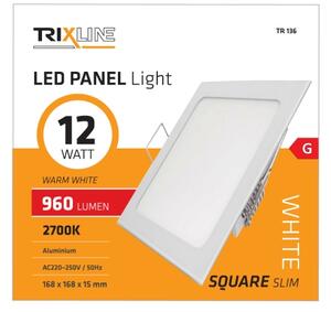 Lampada LED da incasso SQUARE LED/12W/230V 2700K