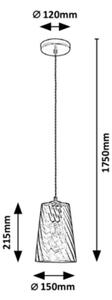 Rabalux - Lampadario su filo 1xE27/40W/230V