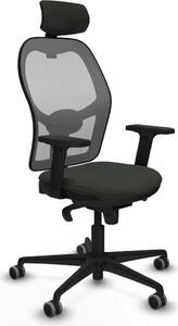 Sedia da ufficio con poggiatesta Piqueras y Crespo 2D036G2 Nero