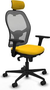 Sedia da ufficio con poggiatesta Piqueras y Crespo 3D036N2 Giallo