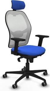 Sedia da ufficio con poggiatesta Piqueras y Crespo 2D036G2 Blu
