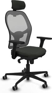 Sedia da ufficio con poggiatesta Piqueras y Crespo 3D036G2 Nero