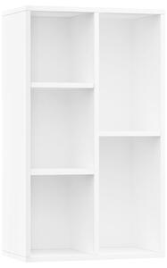 Libreria/Credenza Bianca 50x25x80 cm in Legno Multistrato