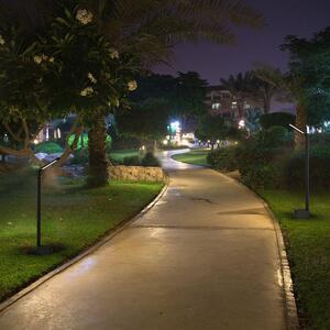Paletto luminoso a LED, in alluminio, resistente alle intemperie, IP65, H 80 cm