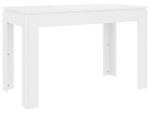 Tavolo da Pranzo Bianco Lucido 120x60x76 cm Legno Multistrato