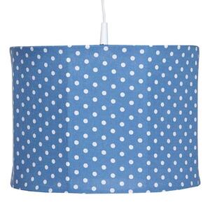 Lampada a sospensione Bink a pois blu denim