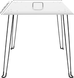 Scudo termico per braciere, gambe pieghevoli, design portatile, argento