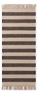 Passatoia nera/color crema in iuta reversibile/tessuta a mano 80x200 cm Playa – Hanse Home