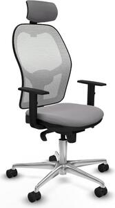 Sedia da ufficio con poggiatesta Jorquera Piqueras y Crespo 1D086N2 Grigio