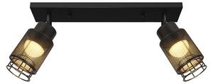 Lampada da soffitto a LED nera opaca moderna da 12 W, 3000 K, dal design piatto, per il soggiorno