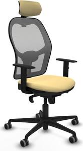 Sedia da ufficio con poggiatesta Jorquera Piqueras y Crespo 1D036G2 Crema