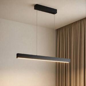 Lucande Lampada LED a sospensione Smart Mylosh, nera, CCT, Tuya Mylosh Lucande, dimmerabile, Nero, Soggiorno / Sala da pranzo, Alluminio, Moderno