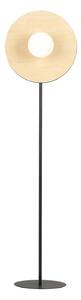 Piantana Moderno Brigid Acciaio Nero Marrone 1 Luce E14 Ip20