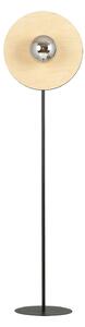 Piantana Moderno Brigid Acciaio Nero Marrone Grigio 1 Luce E14 Ip20