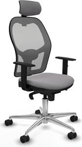 Sedia da ufficio con poggiatesta Jorquera Piqueras y Crespo 1D086N2 Grigio