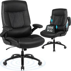 Sedia da ufficio, design ergonomico, supporto robusto, nero