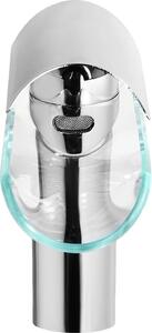 Miscelatore per lavabo, design moderno, materiali durevoli, argento