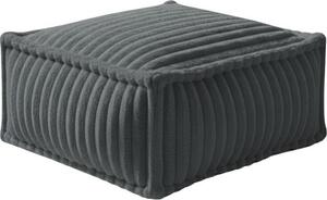 Modulo chaise longue per divano modulare in pelliccia a coste BANANAIR 80x60 cm grigio scuro