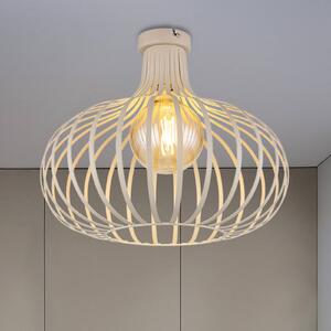 Globo Plafoniera soffitto Mateo, dimmerabile, Crema / Ambra, Soggiorno / Sala da pranzo, Metallo, Scandinavo, Plafoniera