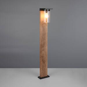 Trio Lighting Lampioncino da giardino ARDILA, dimmerabile, Legno chiaro, Alluminio, Moderno, Lampada da esterni