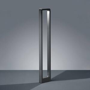 Trio Lighting Lampioncino da giardino RENO, Nero, Alluminio, Moderno, Lampada LED da esterni