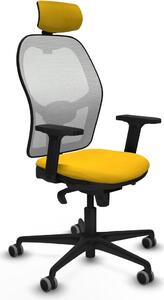 Sedia da ufficio con poggiatesta Piqueras y Crespo 2D036G2 Giallo