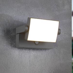 Trio Lighting Applique da esterni LED KANSAS antracite Larghezza 20 cm IP54, Nero, Alluminio, Moderno