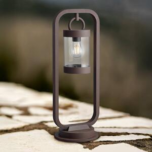 Trio Lighting Lampioncino da giardino SAMBESI, dimmerabile, Marrone / Ruggine, Alluminio, Moderno, Lampada da esterni