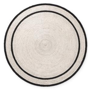 Tappeto rotondo colore naturale chiaro in iuta reversibile/tessuto a mano ø 150 cm Lina – Hanse Home