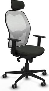 Sedia da ufficio con poggiatesta Jorquera Piqueras y Crespo 1D036G2 Nero