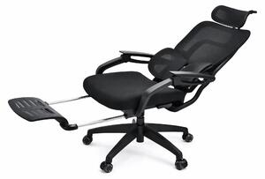 Sedia da ufficio ergonomica con poggiapiedi e schienale regolabili