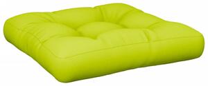 Cuscino per Pallet Verde Brillante 58x58x10 cm in Tessuto