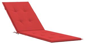 Cuscino per Sdraio Rosso (75+105)x50x3 cm