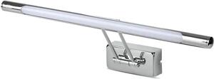 Applique LED VT-7008 con pannello luminoso, finitura cromata argento, 9 W, bianco caldo, 550 lm, metallo, dimensioni: 18,5 x 50 x 5,5 cm, IP20, V-TAC