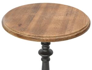 Tavolino da Salotto in Massello di Abete 40x64cm Marrone