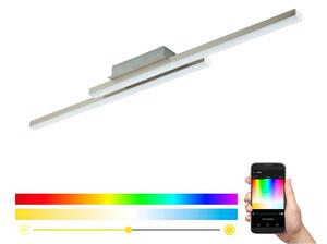 Eglo 55971 - Plafoniera LED RGBW dimmerabile FRAIOLI-C LED/34W/230V, finitura cromo opaco, con telecomando