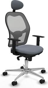 Sedia da ufficio con poggiatesta Jorquera Piqueras y Crespo 1D086N1 Grigio