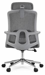 Sedia da ufficio ergonomica con schienale a rete e poggiatesta regolabile