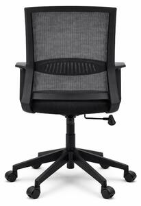 Sedia da ufficio ergonomica con schienale a rete, braccioli e regolazione dell'altezza