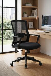 Sedia da ufficio ergonomica con schienale in rete e regolabile in altezza