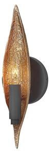 Quintiesse QN-WILLOW1-CBK - Lampada da parete WILLOW 1xE14/40W/230V oro/nero