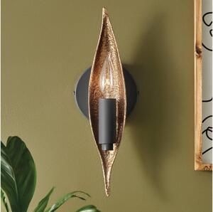 Quintiesse QN-WILLOW1-CBK - Lampada da parete WILLOW 1xE14/40W/230V oro/nero