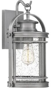 Quintiesse QN-BOOKER-M-IA - Lampada da parete per esterni BOOKER M 1xE27/60W/230V IP44, cromo satinato