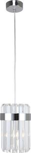 Lampadario a cavo VETRO 1xE14/10W/230V cromo lucido