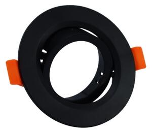 Cornice per faretto da incasso GU10, diametro 9 cm, nero