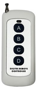 Plafoniera a LED in cristallo SAMOA, LED/30W/230V, diam. 40 cm, cromo lucido + telecomando