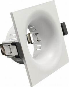 Cornice per faretto da incasso GU10 8,6x8,6 cm bianca
