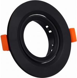 Cornice per faretto da incasso GU10, diametro 9 cm, nero