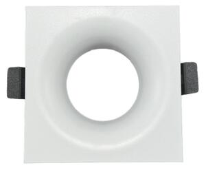 Cornice per faretto da incasso GU10 8,6x8,6 cm bianca